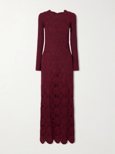 ESCVDO Siula Crocheted Cotton Maxi Dress