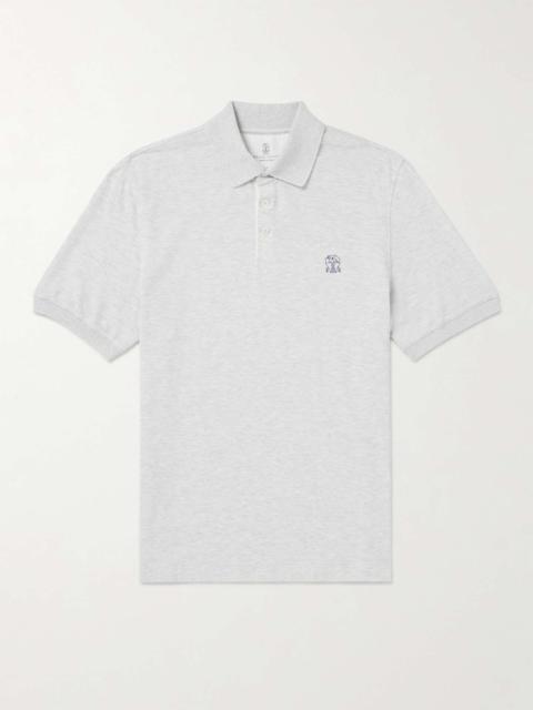 Logo-Print Cotton-Piqué Polo Shirt