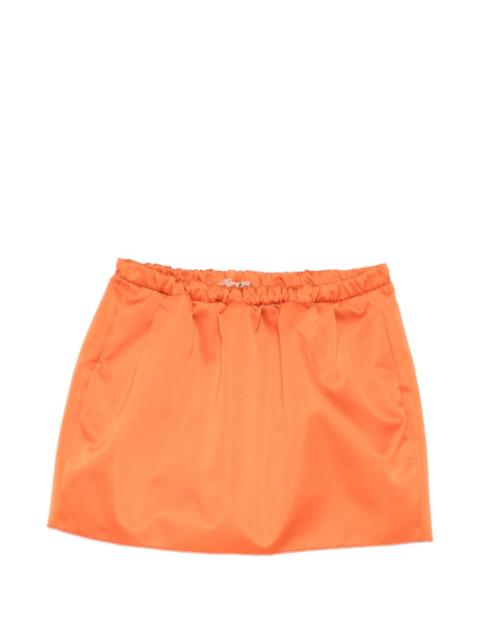 N°21 elasticated woven mini skirt