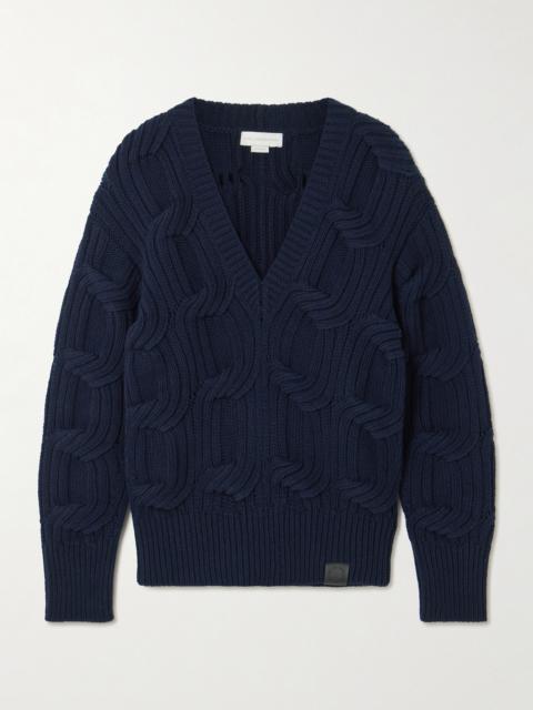 Stella McCartney Falabella Cable-knit Wool Sweater