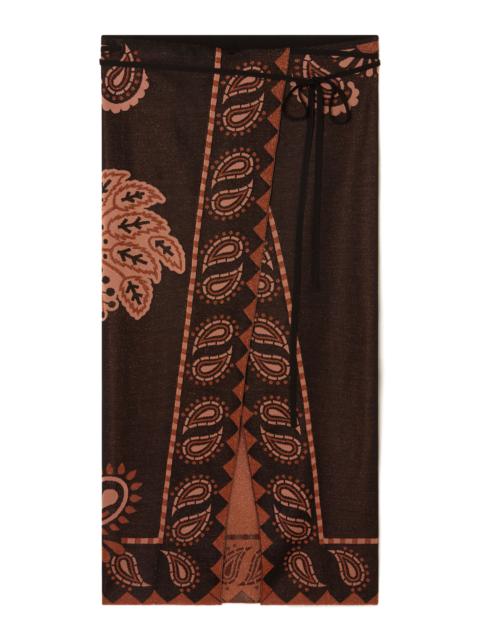 Alanui Wild Wonder Foulard Skirt