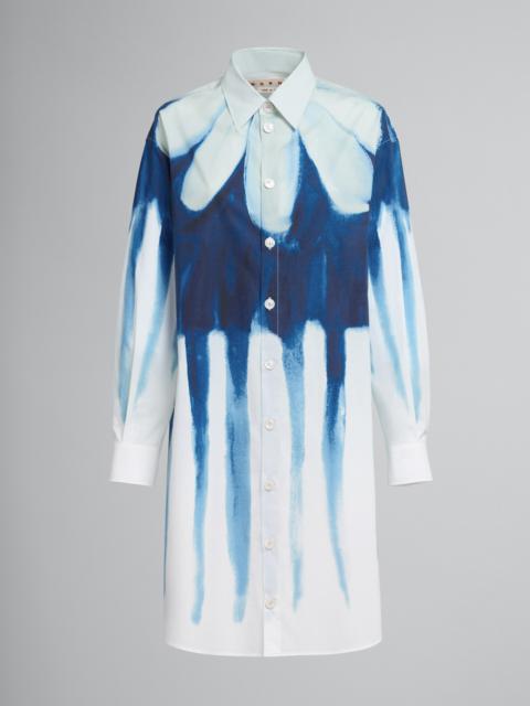 Marni DRIPPING DAISY POPLIN CHEMISIER DRESS