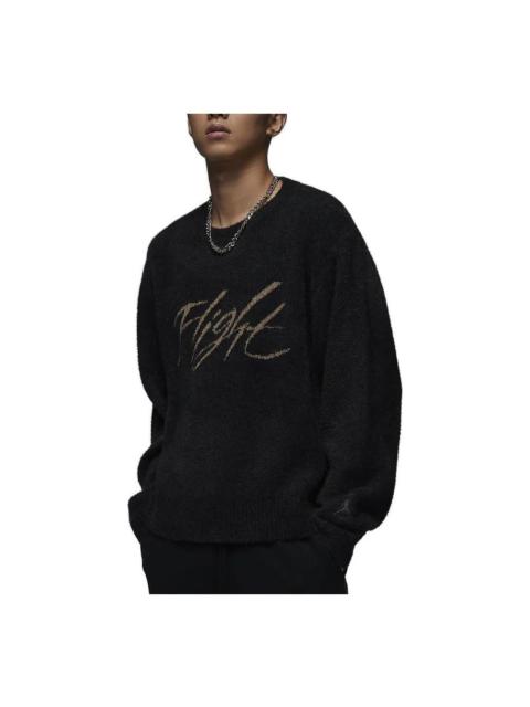 Jordan Air Jordan Flight Heritage Crop Sweater 'Black' FD7390-045