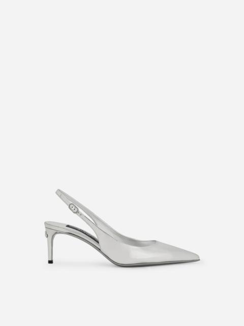 Calfskin slingbacks