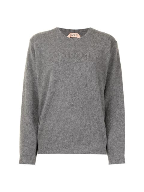 N°21 embossed logo jumper