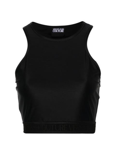 VERSACE JEANS COUTURE logo-underband crop top