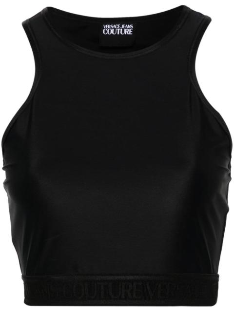 VERSACE JEANS COUTURE logo-underband crop top