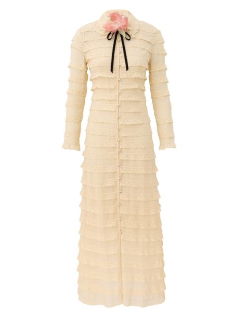 Zimmermann ASCENT LACE FRILL DRESS