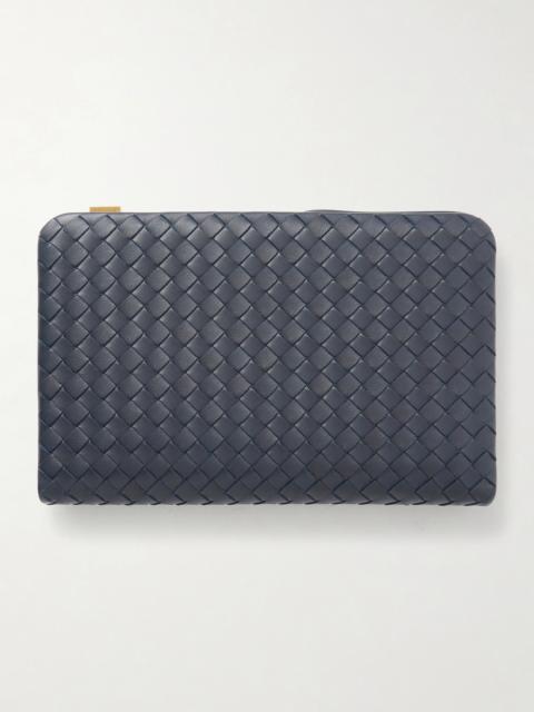 Bottega Veneta Mezzanotte Intrecciato Leather Wallet