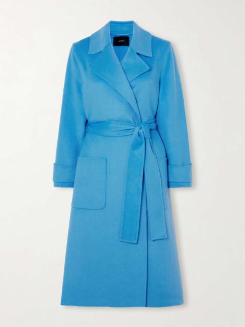 Arline belted double-breasted wool and cashmere-blend coat