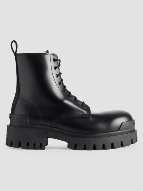 BALENCIAGA Men's Strike Zipped Boots - Black