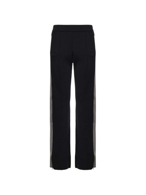PINKO striped-trim embroidered-logo track pants