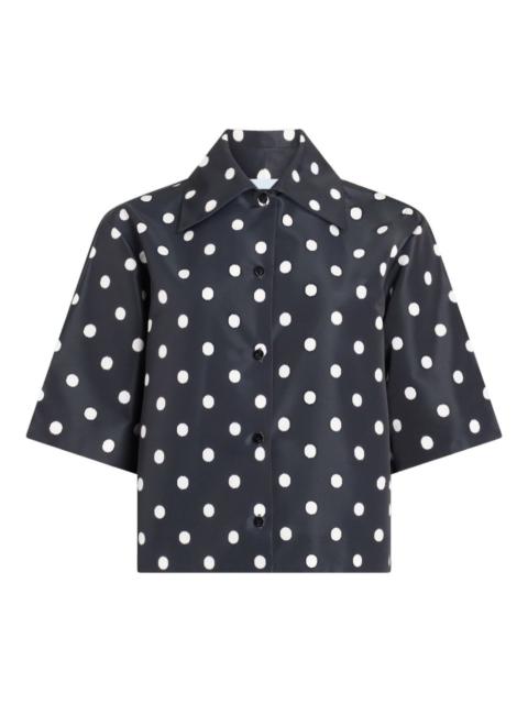 PATOU polka dot short-sleeves shirt