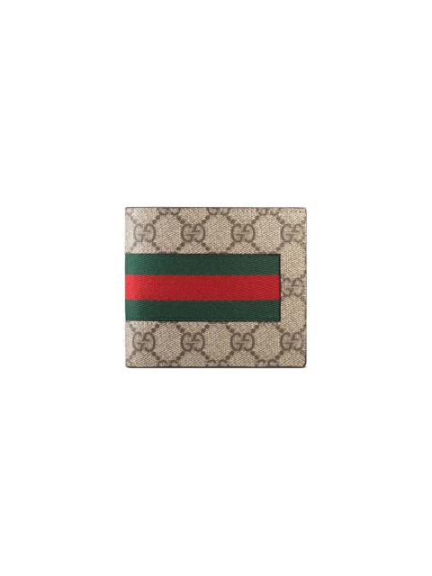 GUCCI Web GG Supreme coin wallet