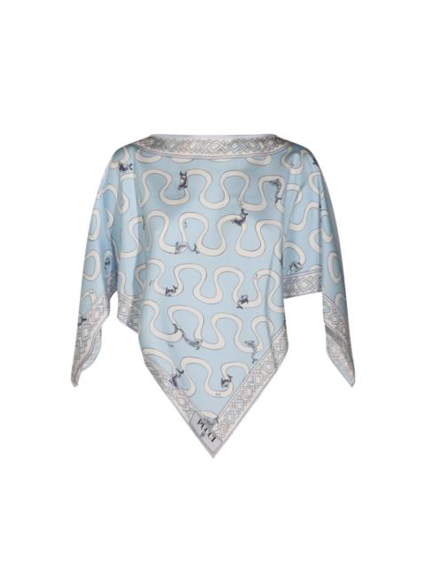 PUCCI Printed silk blouse