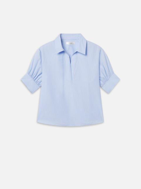 FRAME The V-neck Popover Top