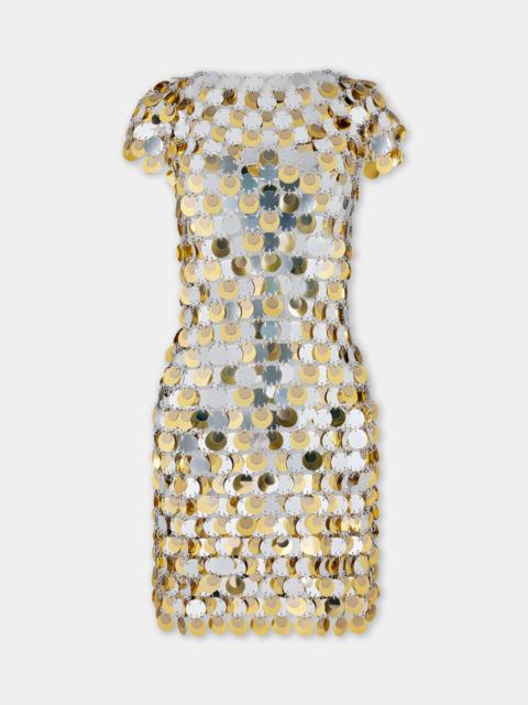 Paco Rabanne GOLD AND SILVER SPARKLE DRESS