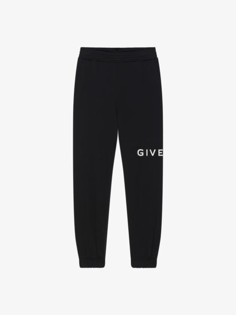 Givenchy GIVENCHY ARCHETYPE SLIM FIT JOGGER PANTS IN FLEECE
