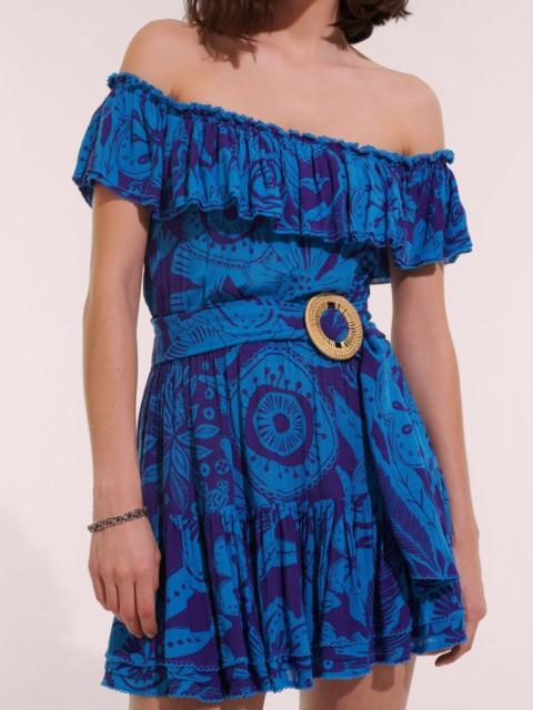Poupette St Barth Mini Dress Bella - Blue Gauguin