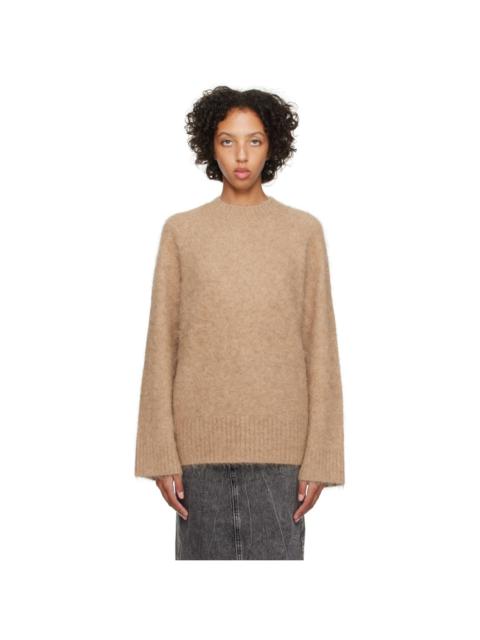 Beige Fure Fluffy Sweater