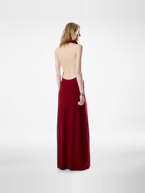 TOM FORD LONG HALTERNECK DRESS WITH POCKETS AND OPEN BACK