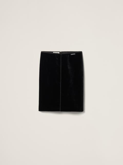 Miu Miu Velvet skirt