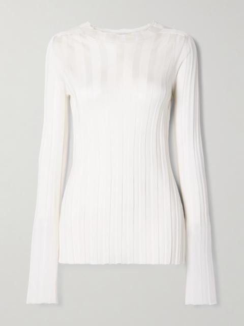 KHAITE Cosette Ribbed-knit Top