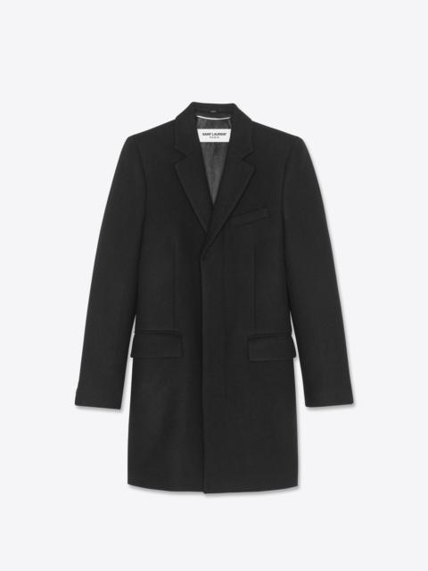 SAINT LAURENT tailored coat in cashmere felt