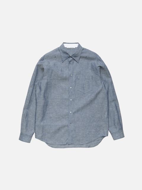 Acne Studios Chambray button-up shirt - Mid blue