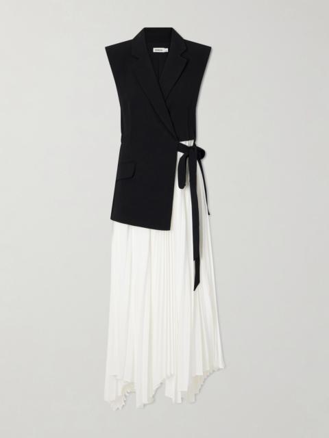 SIMKHAI Helena Combo Blazer Midi Dress