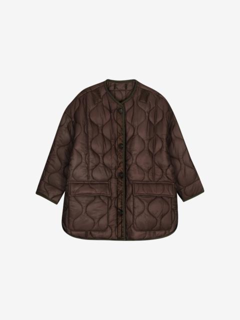 The Frankie Shop Teddy Quilted Jacket - Brown