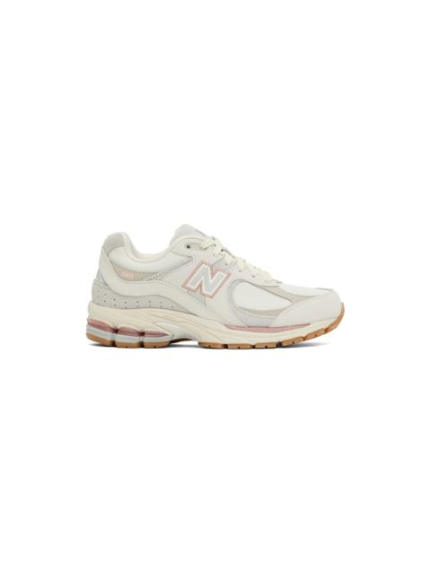 New Balance White & Pink 2002 Sneakers