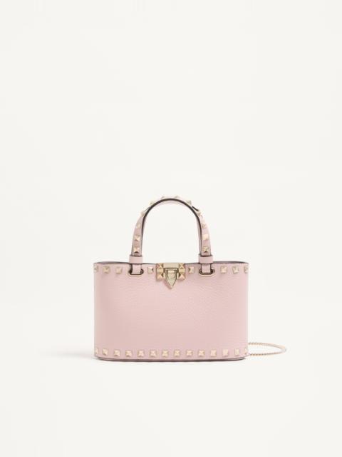 Valentino ROCKSTUD MINI SHOPPING BAG IN GRAINY CALFSKIN