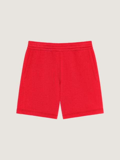 Givenchy BERMUDA SHORTS IN FLEECE WITH GIVENCHY PARIS GROS GRAIN
