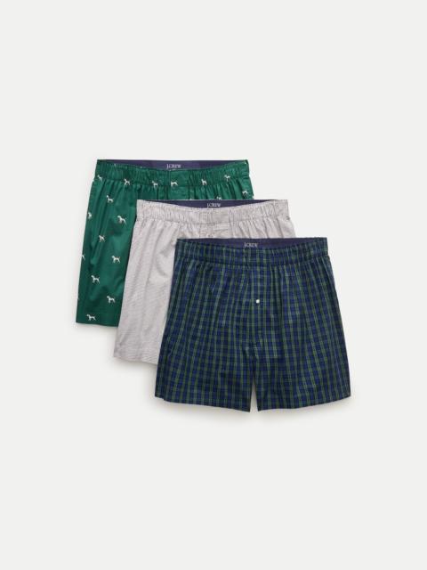 J.CREW Woven boxers multipack