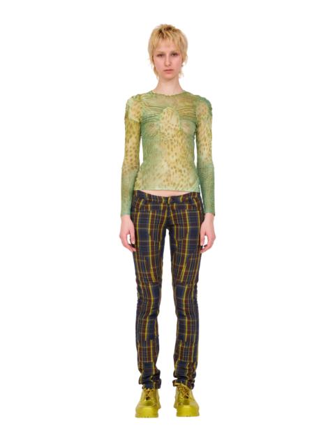 Collina Strada NAVY LIME PLAID RAWR PANT