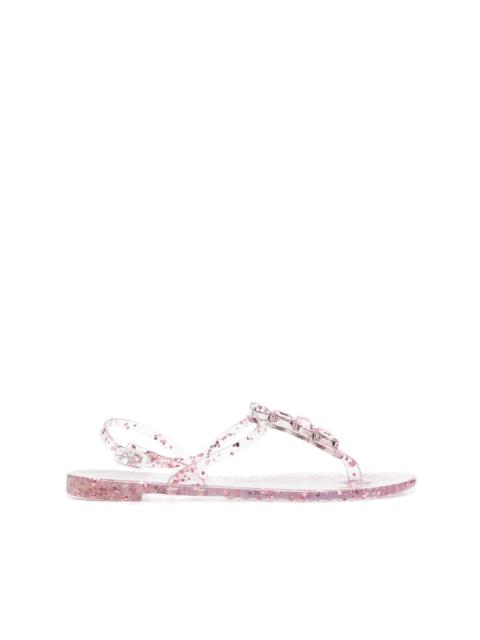CASADEI crustal-embellished jelly sandals