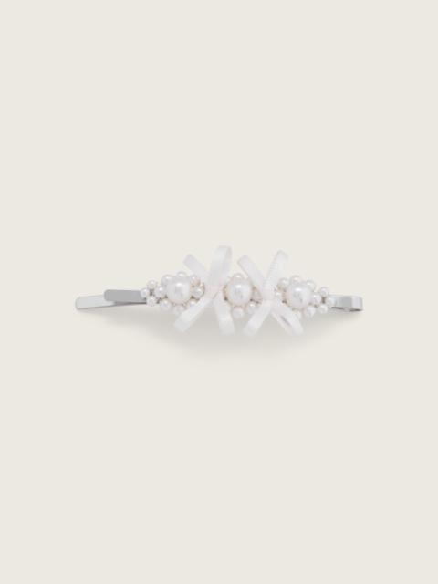 Simone Rocha Petite Bow Flower Hair Clip