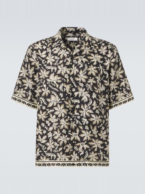 COMMAS Printed cotton and silk bowling shirt