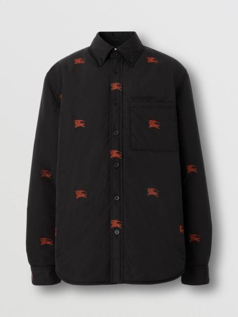 Burberry Embroidered EKD Nylon Overshirt