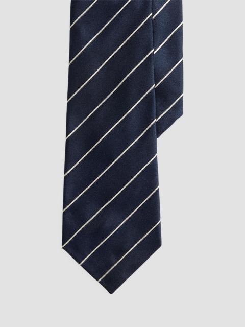 Ralph Lauren Men's Striped Silk Tie - Dark Navy