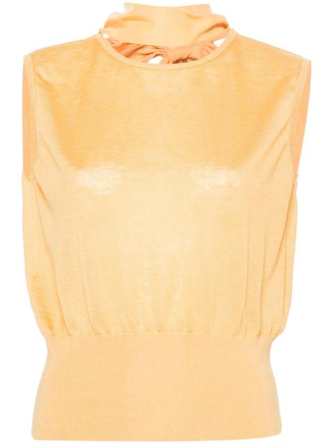 FABIANA FILIPPI sleeveless V-back top
