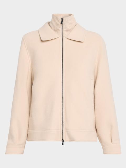 PESERICO Wool and Cashmere Double Cloth Jacket