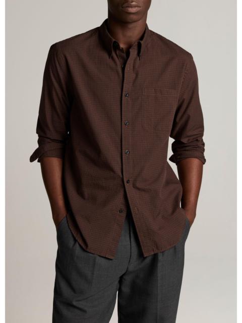 Vince Carnes Plaid Cotton Button-Down Shirt