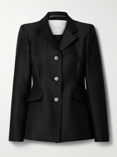 ADAM LIPPES Comptoir Wool And Silk-blend Radzimir Blazer