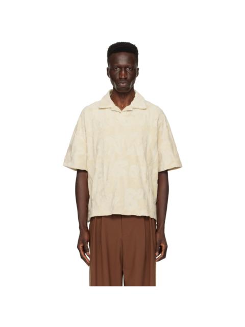 BONSAI Beige Jacquard Polo