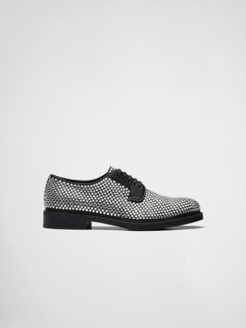 Prada Crystal-studded lace-ups