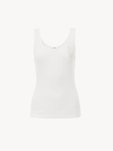 Chloé TANK TOP IN COTTON JERSEY