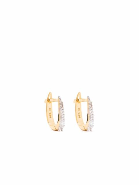 MISSOMA Claw crystal pavÃ© huggie earrings