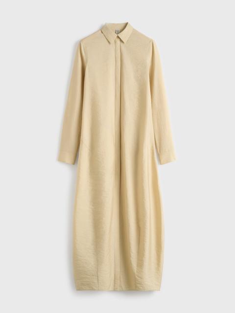TOTEME Parachute shirtdress stone